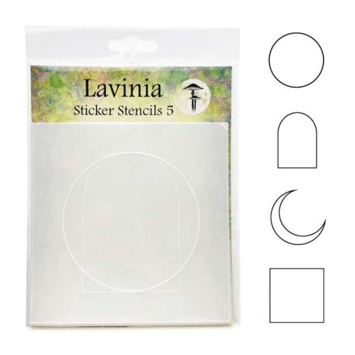 Lavinia Stamps Sticker Stencil 5 Silhouette Collection lsss005