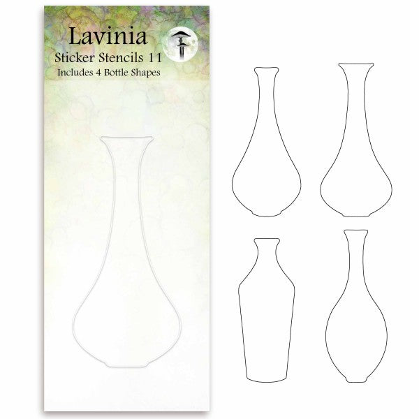 Lavinia Stamps Sticker Stencil Set 11 and Small Cork Clear Stamp Set product image 1