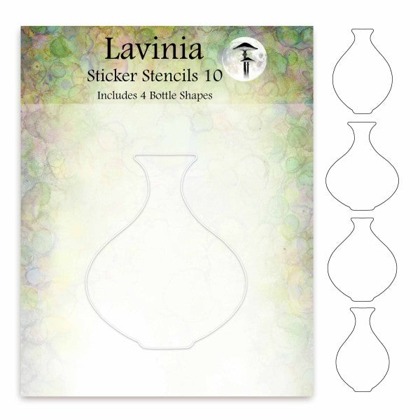 Lavinia Stamps Sticker Stencils 10 Small Bottle lsss010