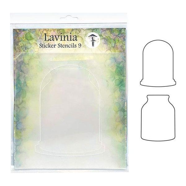 Lavinia Stamps Sticker Stencils 9 Moon Jar Collection 3341