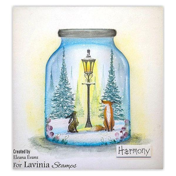 Lavinia Stamps Street Light Clear Stamp lav931 fox