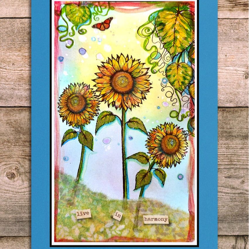 Lavinia Stamps Sunflower 2 Clear Stamp lav992 harmony