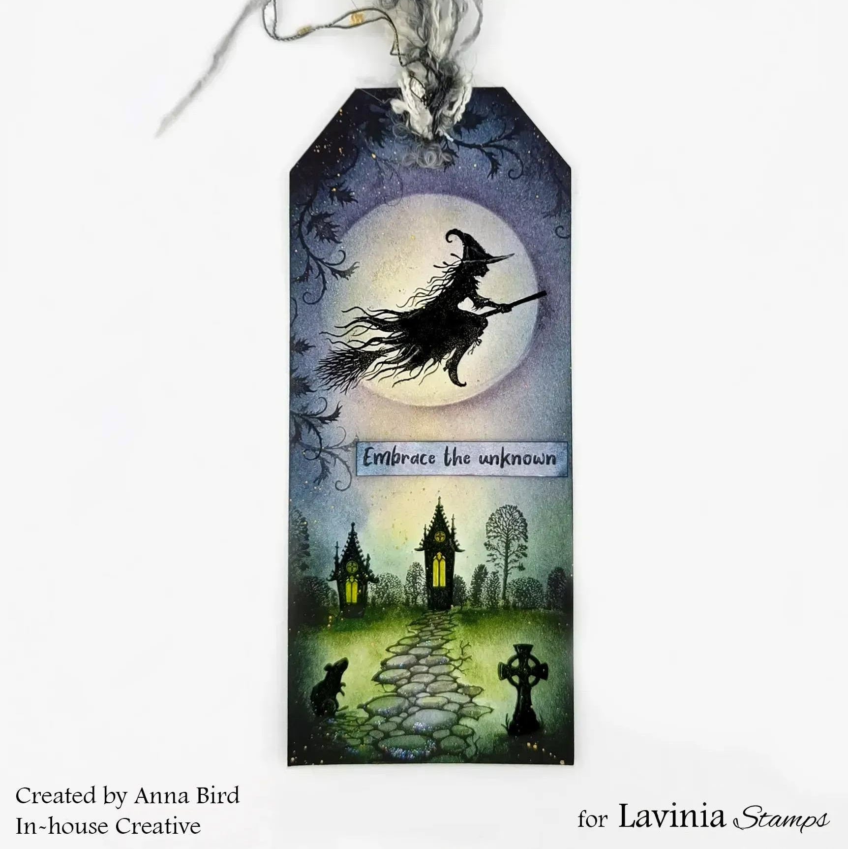 Lavinia Stamps Sybella Clear Stamp lav1080 embrace the unknown book mark anna bird
