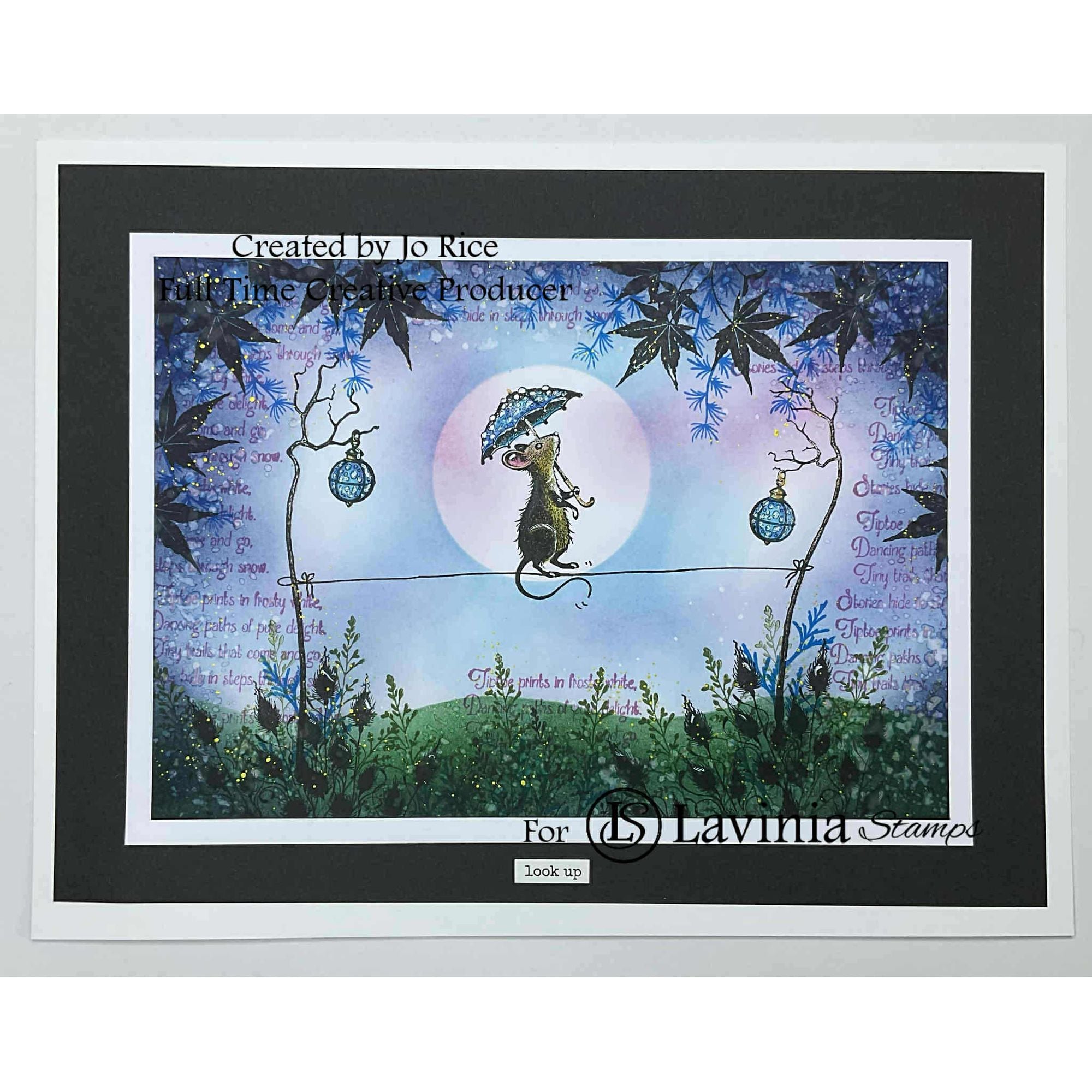 Lavinia Stamps Tiptoe Prints Clear Stamp lav1020 blue
