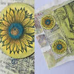 Lavinia Stamps Turquoise Velvet Powder lsvp02 yellow sunflower trinkets