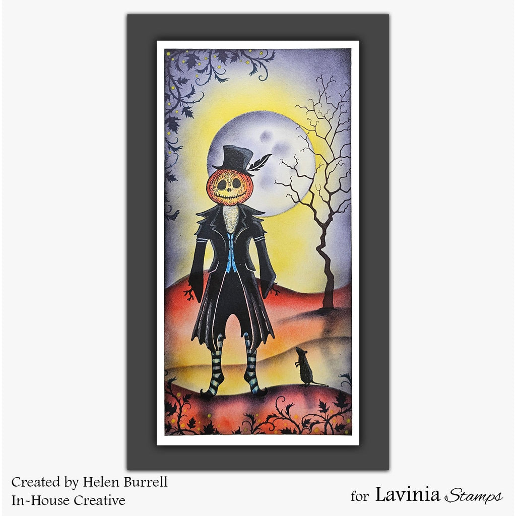 Lavinia Stamps Viktor's Jacket Clear Stamp lav1084 pumpkin head picture helen burrell