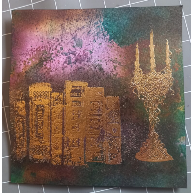 Lavinia Stamps Vine Candelabra Clear Stamp lav978 embossed