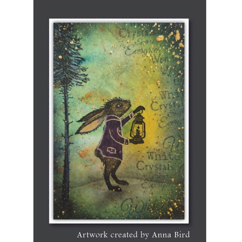 Lavinia Stamps Walter Clear Stamp lav1097 bunny with lantern picture anna bird
