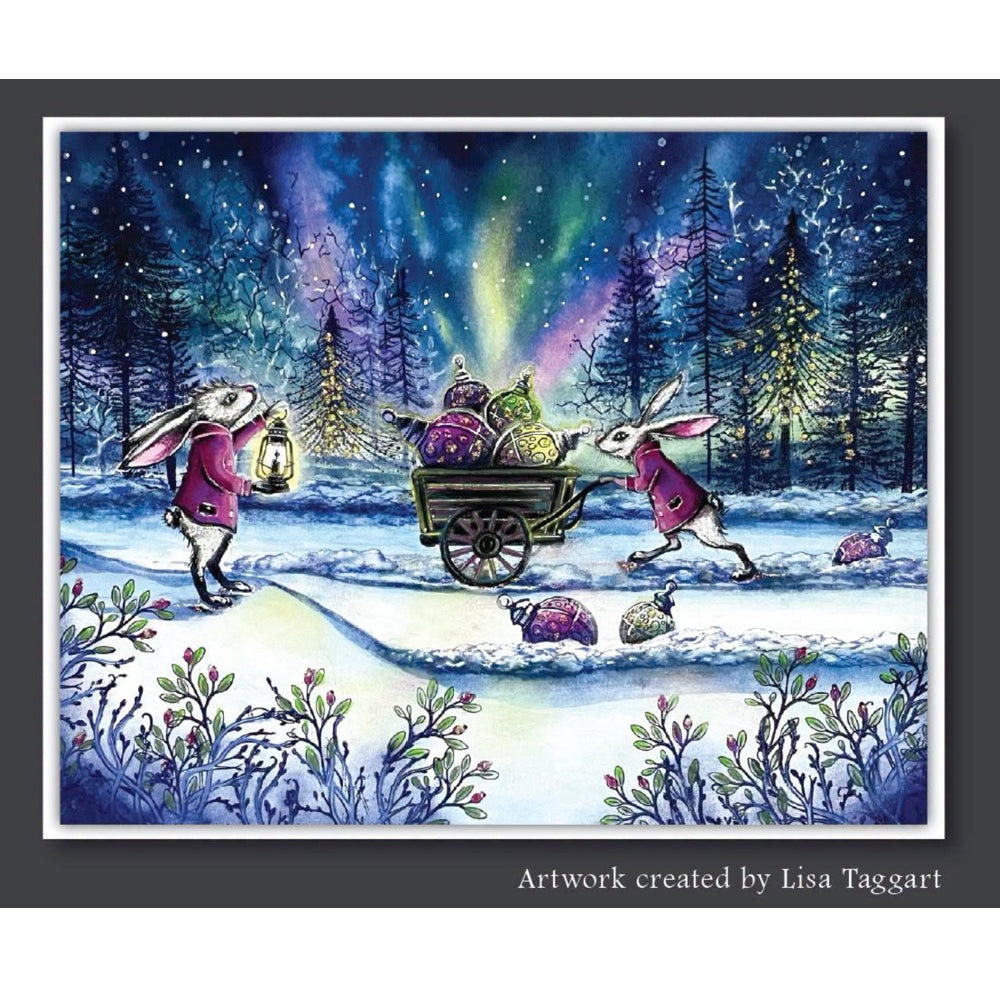 Lavinia Stamps Walter Clear Stamp lav1097 northern lights picture lisa taggart
