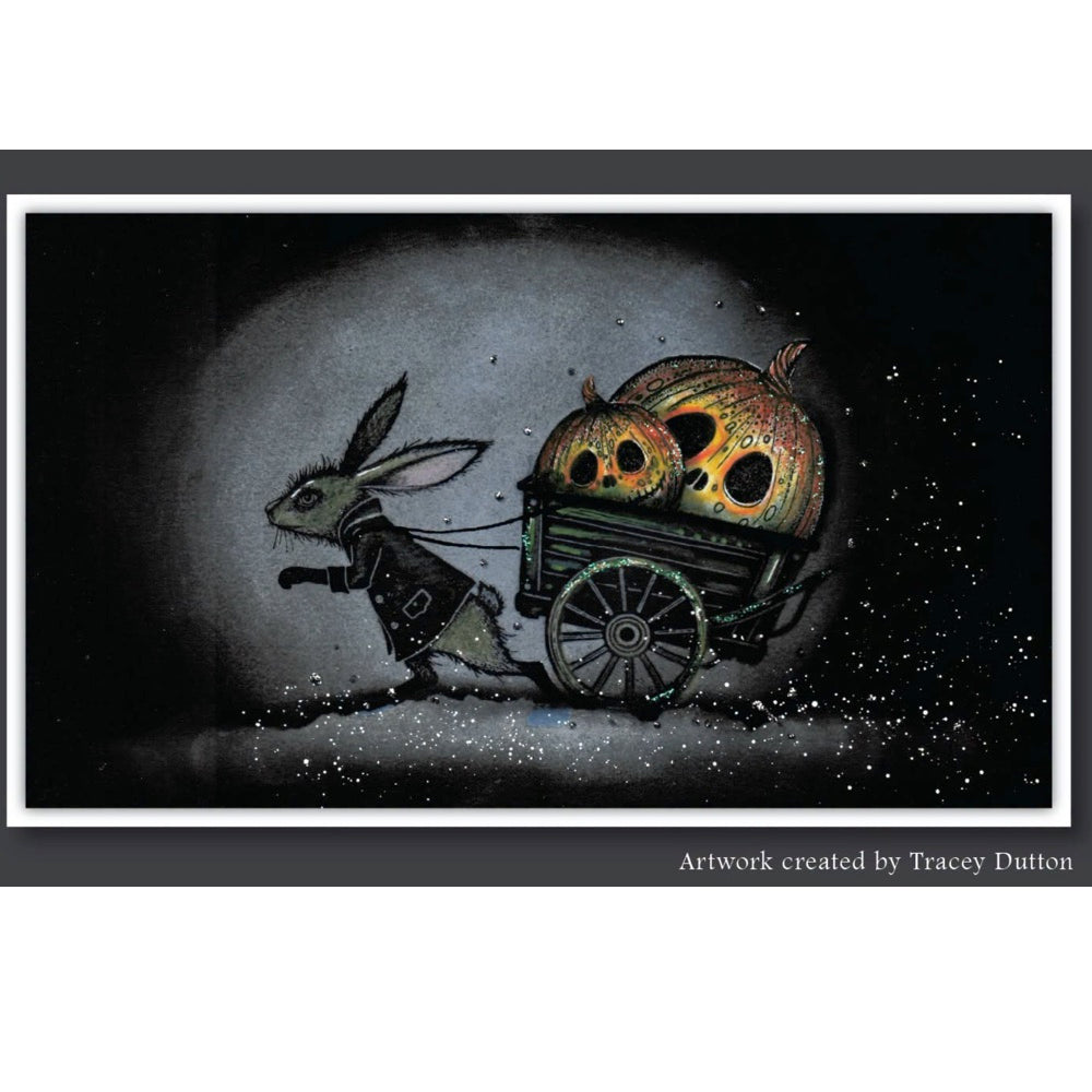 Lavinia Stamps Warren Clear Stamp lav1098 jack o lantern wagon picture tracey dutton