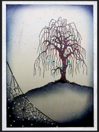 Lavinia Stamps Weeping Willow Tree Clear Stamp lav296 scene