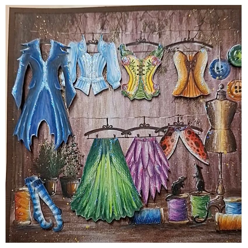 Lavinia Stamps Wicker Corset Clear Stamp lav1085 pick an outfit picture