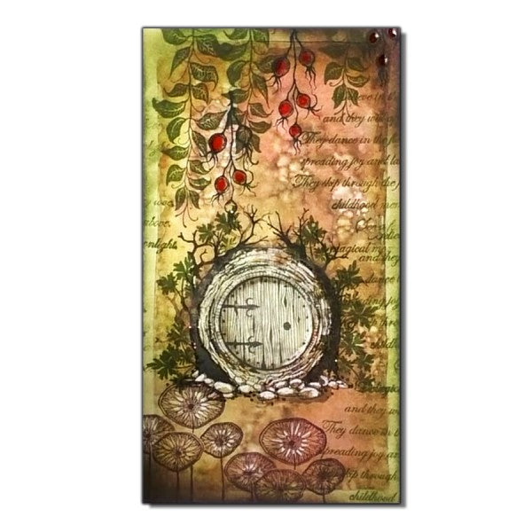 Lavinia Stamps Winter Berries Clear Stamps lav571 fairy door