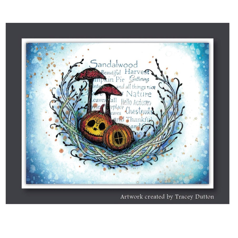 Lavinia Stamps Winters Halo Clear Stamp lav1100 pumpkin house picture tracey dutton