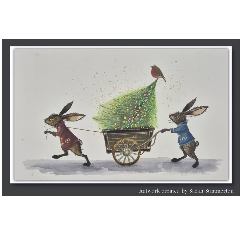 Lavinia Stamps Wisp Clear Stamp lav1102 christmas tree wagon picture sarah summerton