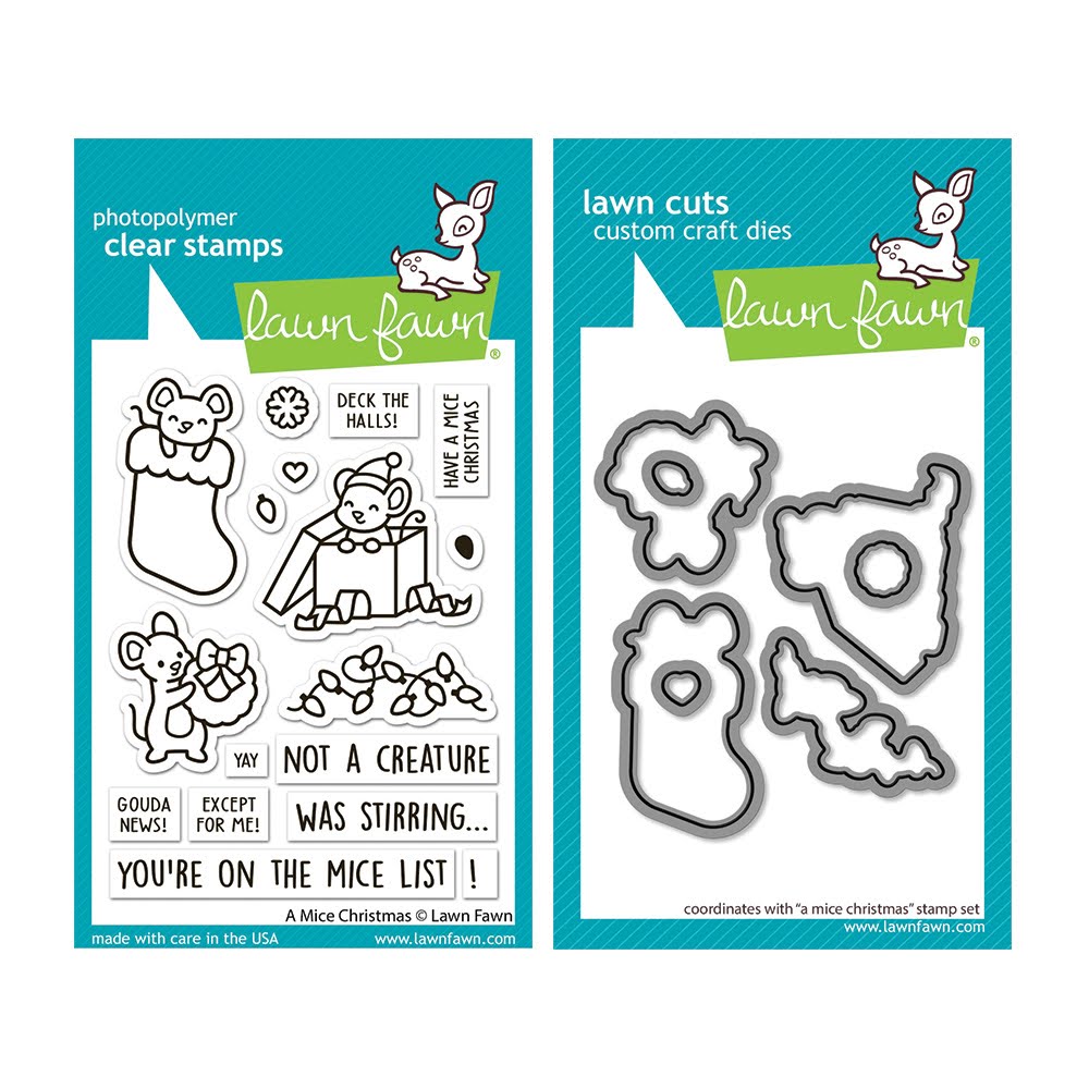Lawn Fawn A Mice Christmas Stamps and Dies