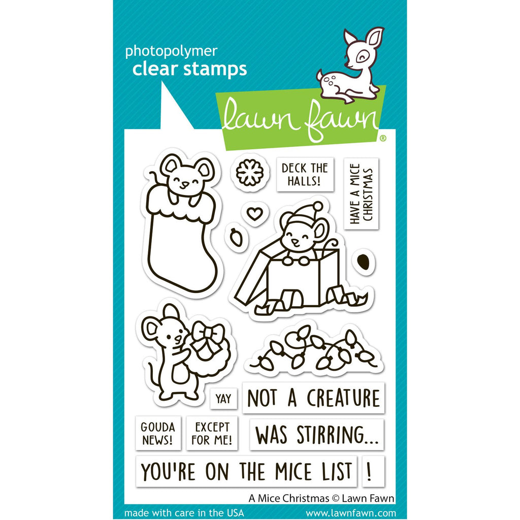 Lawn Fawn A Mice Christmas Stamps lf4265