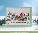 Lawn Fawn A Mole Lot of Cake STAMPtember Exclusive Stamps and Dies Critter Birthday Card Latisha Yoast
