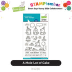 Lawn Fawn A Mole Lot of Cake STAMPtember Exclusive Stamps lf4236