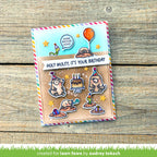 Lawn Fawn A Mole Lot of Cake STAMPtember Exclusive Stamps lf4236 Critter Birthday Card Audrey Tokach
