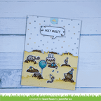 Lawn Fawn A Mole Lot of Cake STAMPtember Exclusive Stamps lf4236 Critter Birthday Card Jennifer Ax