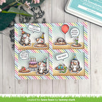 Lawn Fawn A Mole Lot of Cake STAMPtember Exclusive Stamps lf4236 Critter Birthday Card Tammy Stark