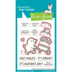 Lawn Fawn A Mole Lot of Flowers Dies lf4032 red outlines note die cuts