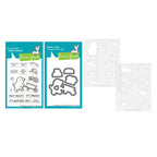 Lawn Fawn A Mole Lot of Flowers Stamps Dies and Coloring Stencils