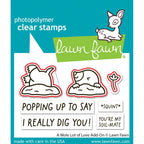 Lawn Fawn A Mole Lot of Love Add-On Dies lf3946 showing outlines of stamps that dies cut out