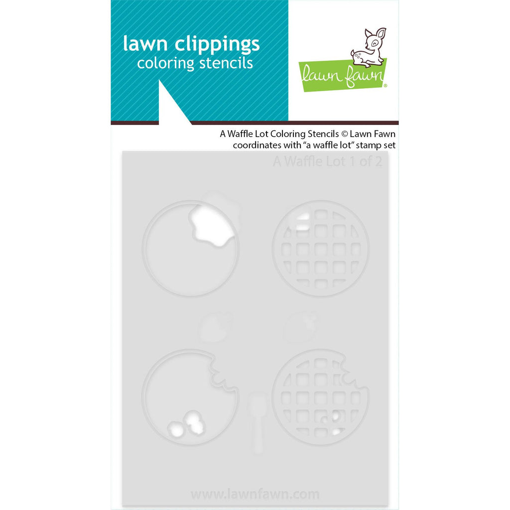Lawn Fawn A Waffle Lot Coloring Stencils lf3970