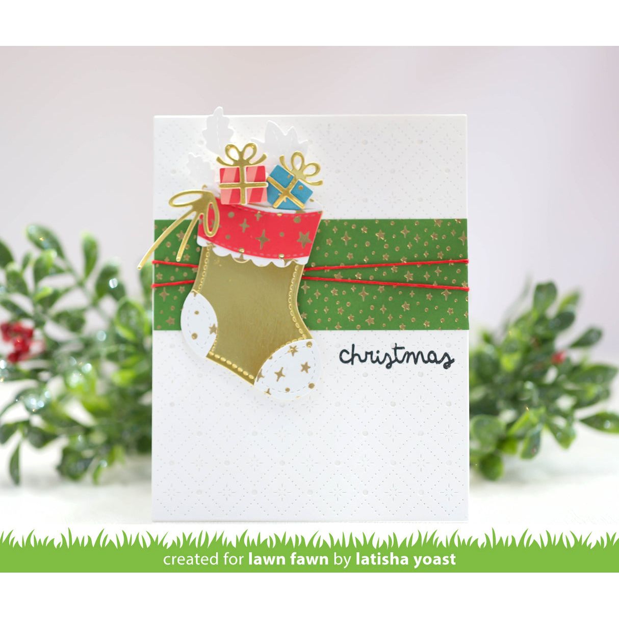 Lawn Fawn All The Sparkles 6x6 Inch Petite Paper Pack lf3840 stocking