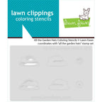Lawn Fawn All the Garden Hats Coloring Stencils lf4036