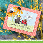 Mother's Day card with mole and flowers, and text for grandma