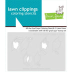 Lawn Fawn All the Grad Caps Coloring Stencils lf4081