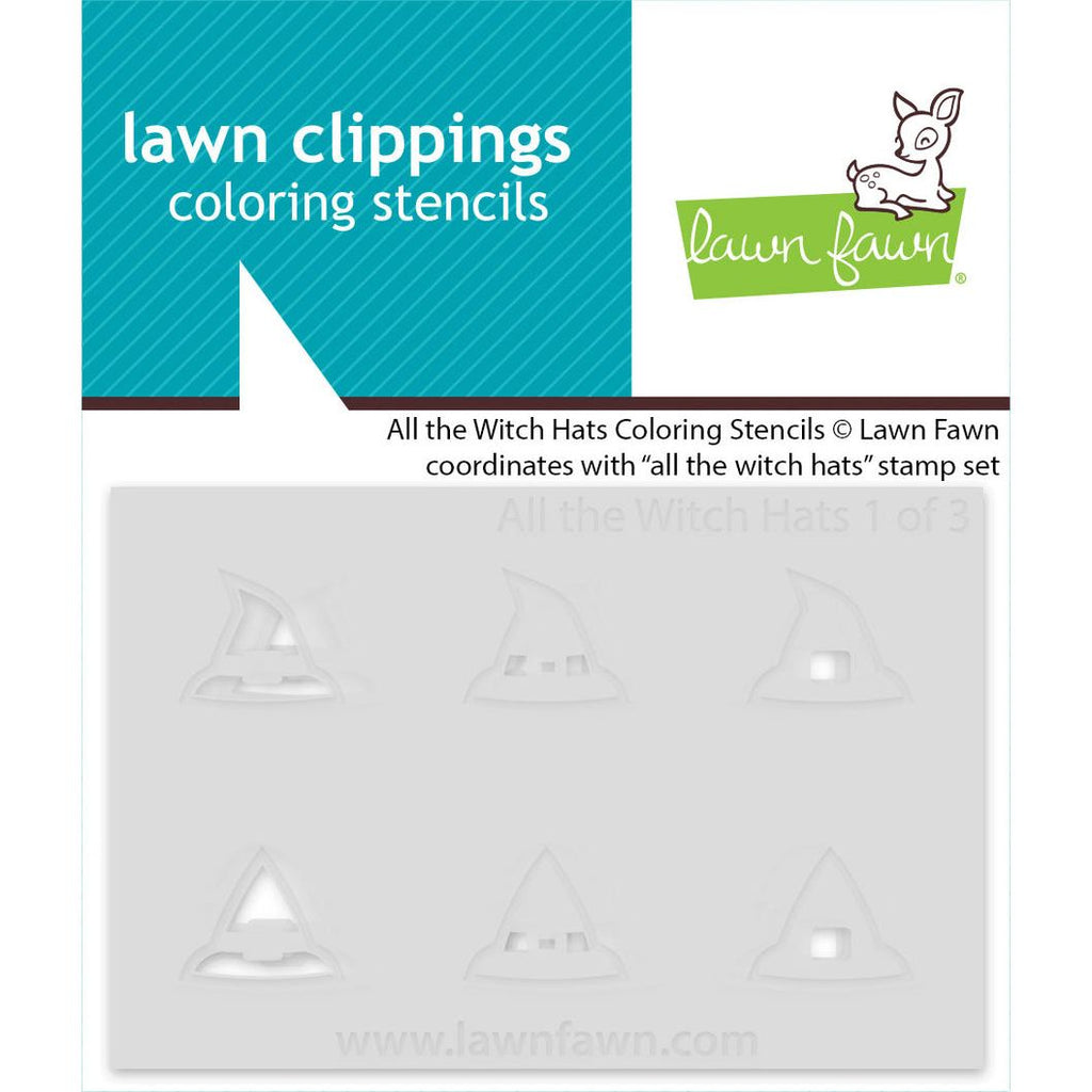 Lawn Fawn All the Witch Hats Coloring Stencils lf4202