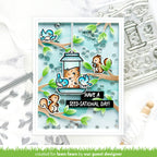 Lawn Fawn Backyard Bird Feeder Add-On Stamps and Dies seed-sational