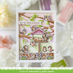Lawn Fawn Backyard Bird Feeder Add-On Stamps lf3710 seed sational