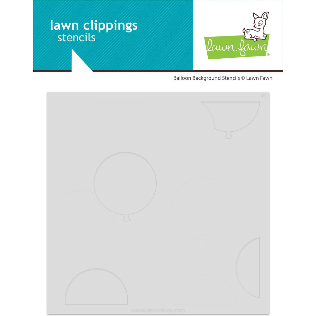 Lawn Fawn Balloon Background Layering Stencils lf3817