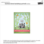 Lawn Fawn Bamboo Forest Backdrop: Portrait Dies lf3618 Inspiration