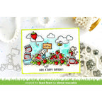 Lawn Fawn Berry Special Stamps Dies and Coloring Stencils Set hbd