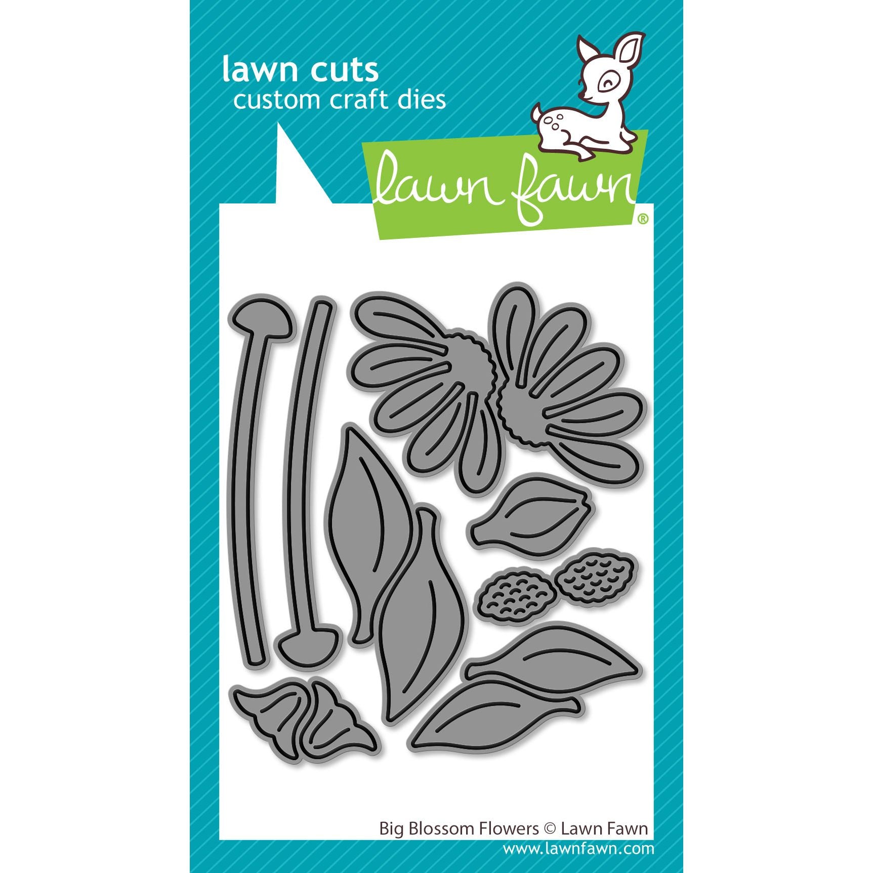 Lawn Fawn Big Blossom Flowers Dies lf4092