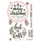 Lawn Fawn Big Messages: Christmas Dies lf3903 red outline indicating die cuts