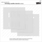 Lawn Fawn Birthday Candles Layering Stencils lf3818 set of 3