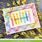 Lawn Fawn Birthday Candles Layering Stencils lf3818 set of 3 birthday