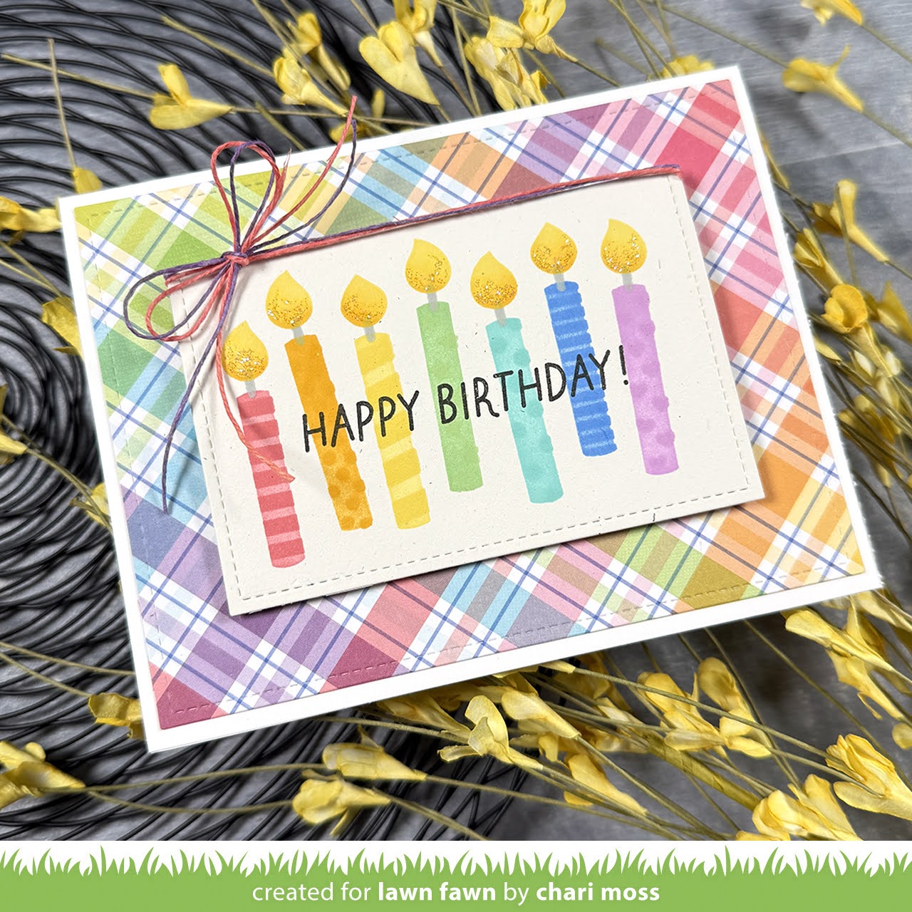 Lawn Fawn Birthday Candles Layering Stencils lf3818 set of 3 birthday