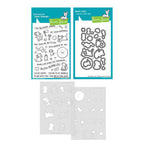 Lawn Fawn Bubbles of Joy Stamps Dies and Coloring Stencils