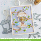 Lawn Fawn Build-A-Bird Feeder Dies lf3726 Hello