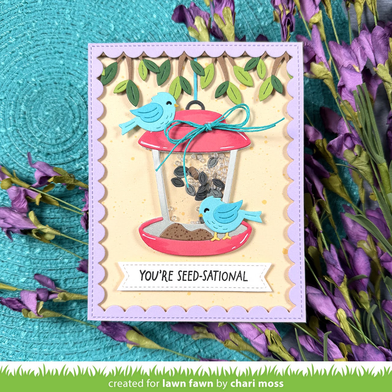 Lawn Fawn Build-A-Bird Feeder Dies lf3726 Seed-Sational