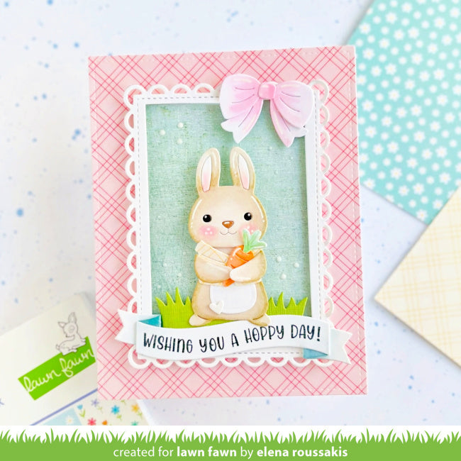 Lawn Fawn Build-A-Bunny and Accessories Set hoppy day