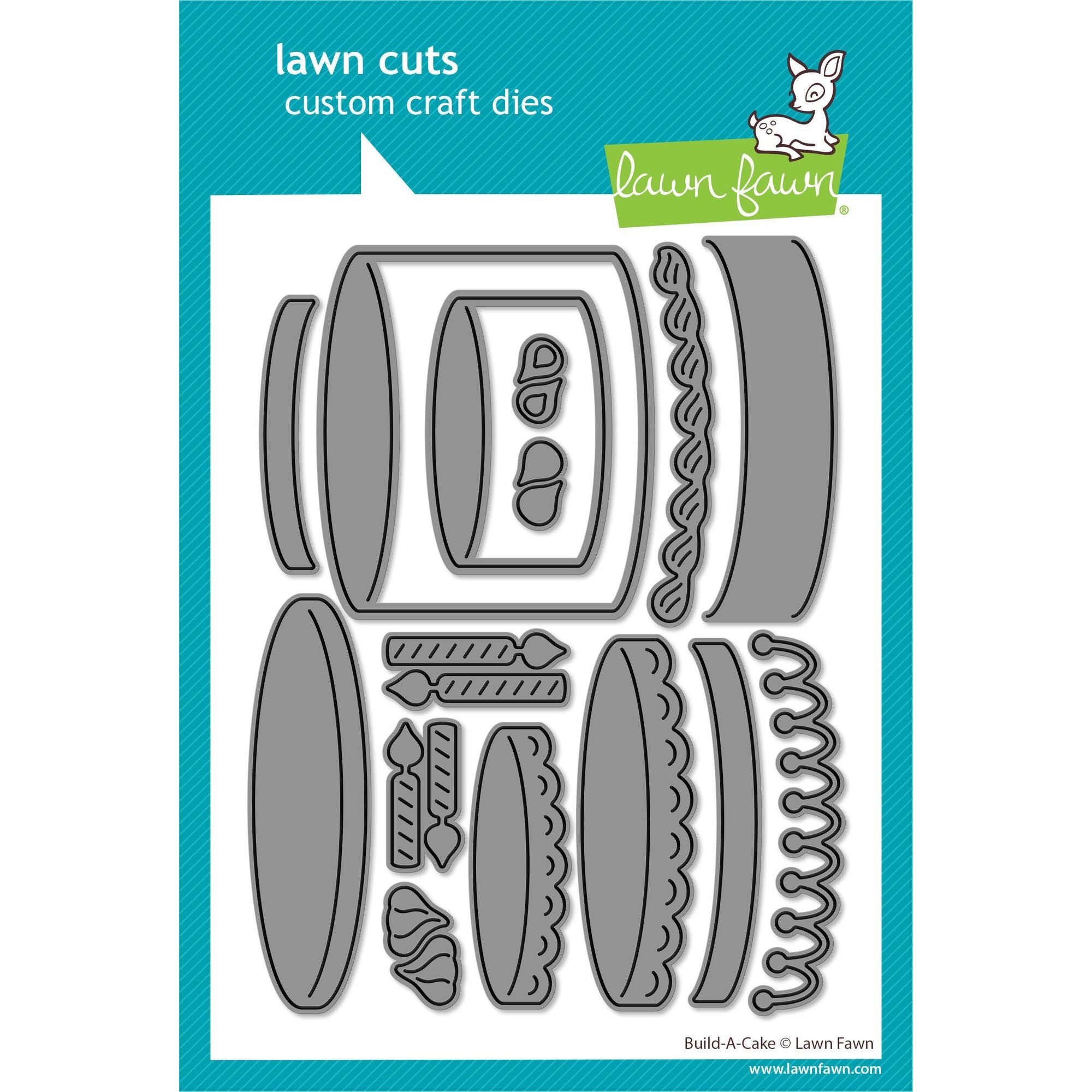 Lawn Fawn Build-A-Cake Dies lf3799